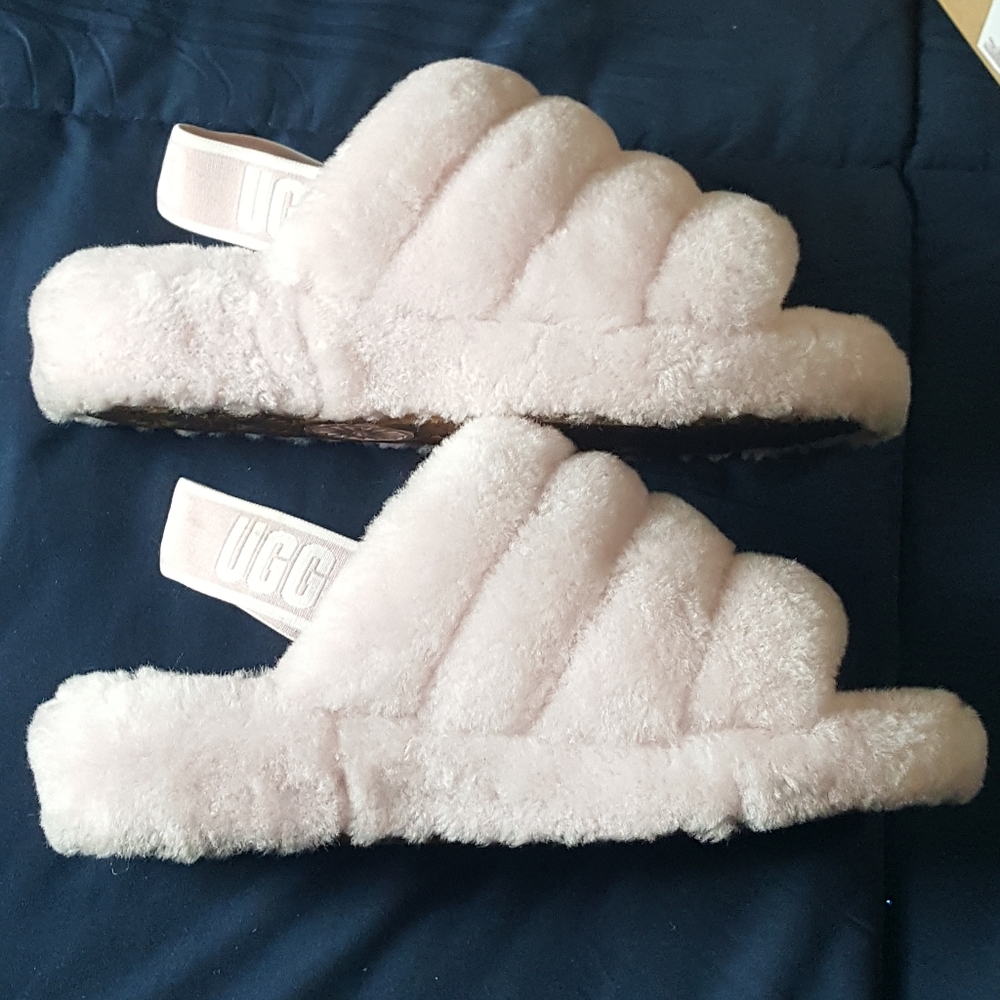 Pink UGG Fluff Yeah Slide